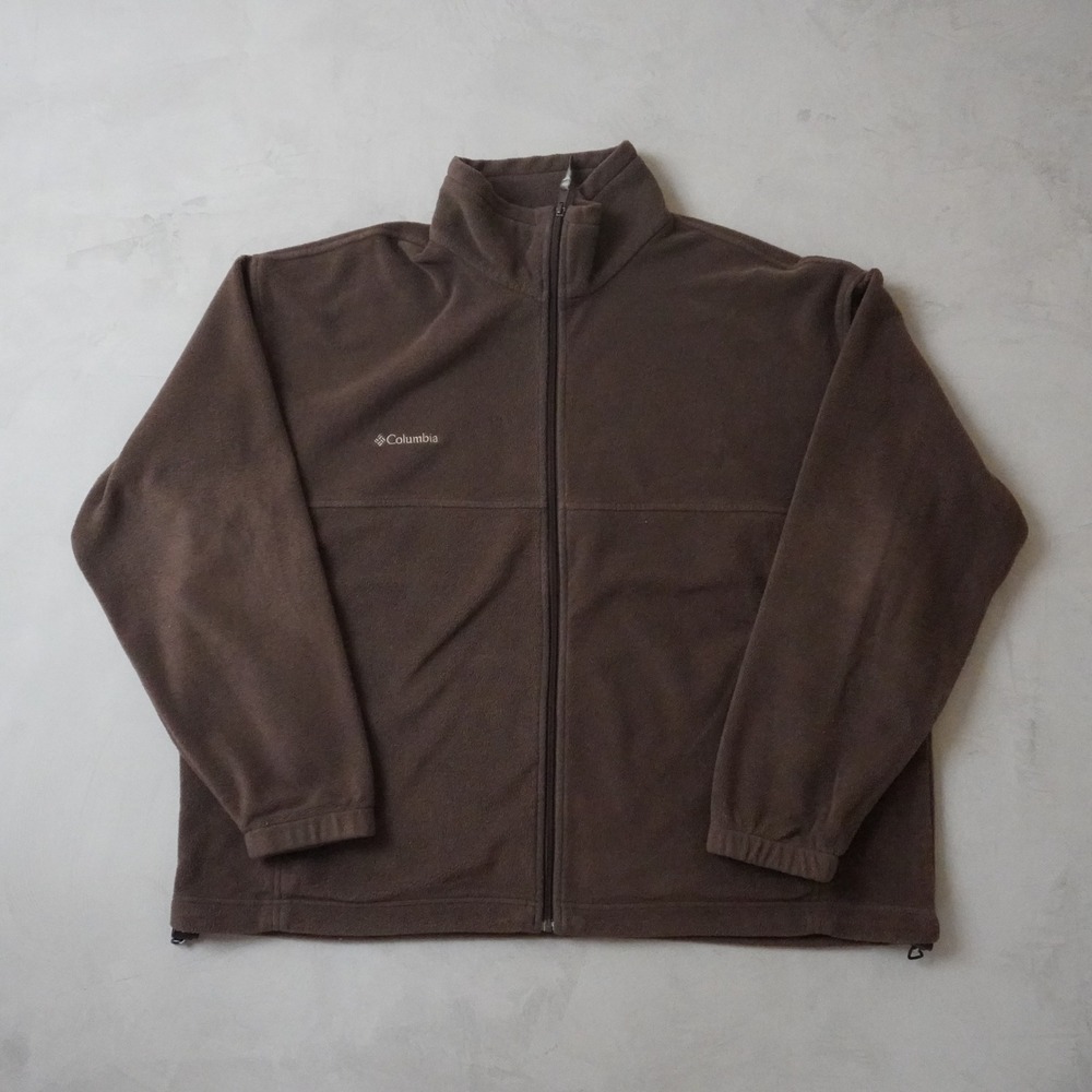 Columbia Steens Mountain Fleece Jacket XXL Mens Brown Full Zip WM6113 Outdoor